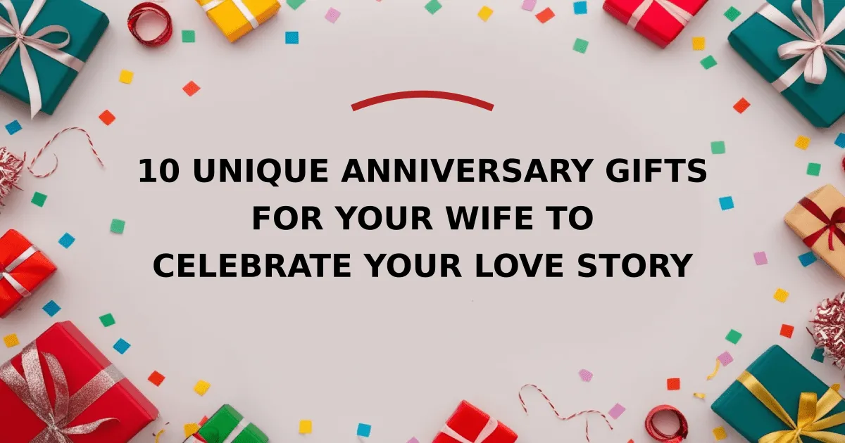 10 Unique Anniversary Gifts for Your Wife to Celebrate Your Love Story